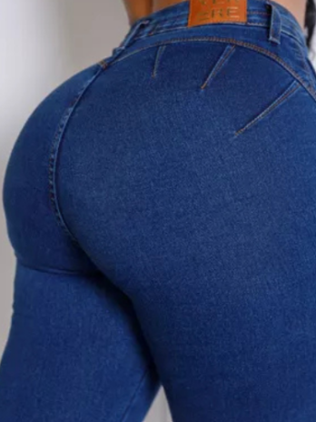 Calça Jeans Feminina Cós Alto Empina Bumbum Do 36 Ao 46 Moda