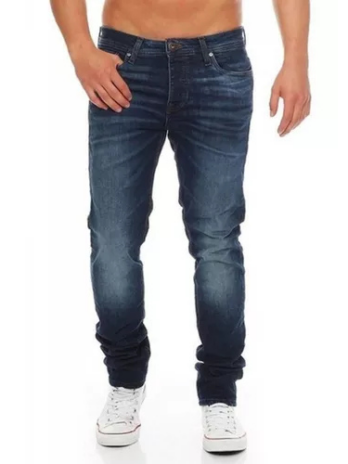 Kit 2 Calça Jeans Masculina Slim Fit Lycra Média E Escura