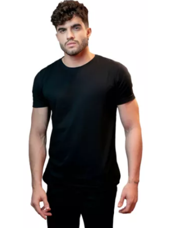 Camiseta Masculina Slim Fit Basica Algodão Egípcio Promoção